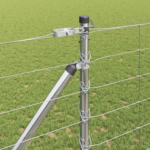 Ogrodzenie pastwiskowe Srebrny 50 x 1.2 m Stal galwanizowana