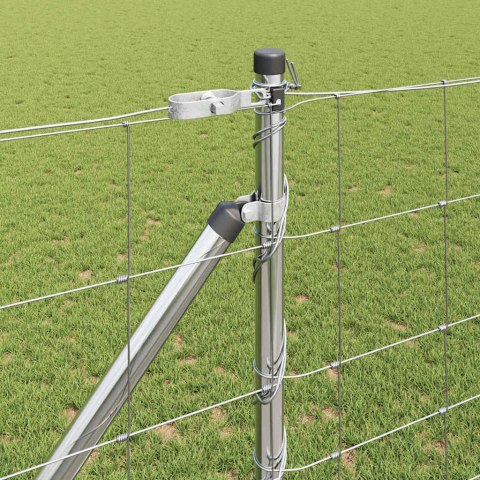 Ogrodzenie pastwiskowe Srebrny 50 x 1.2 m Stal galwanizowana