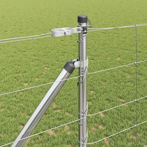 Ogrodzenie pastwiskowe Srebrny 50 x 1.2 m Stal galwanizowana