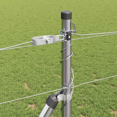 Ogrodzenie pastwiskowe Srebrny 50 x 1.2 m Stal galwanizowana