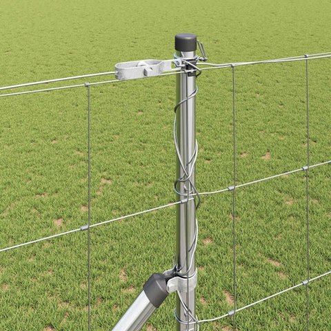 Ogrodzenie pastwiskowe Srebrny 50 x 1.4 m Stal galwanizowana