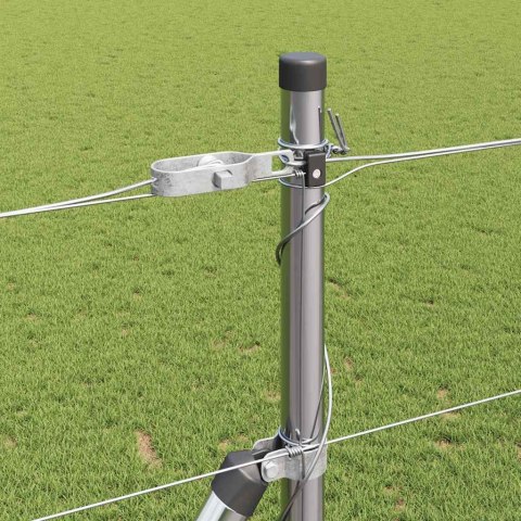 Ogrodzenie pastwiskowe Srebrny 50 x 1.4 m Stal galwanizowana