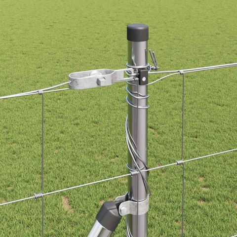 Ogrodzenie pastwiskowe Srebrny 50 x 1.4 m Stal galwanizowana
