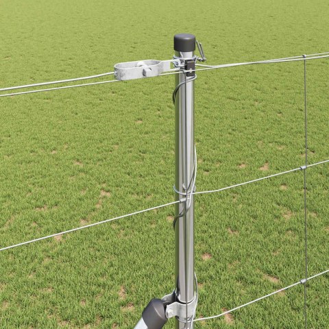 Ogrodzenie pastwiskowe Srebrny 50 x 1.5 m Stal galwanizowana