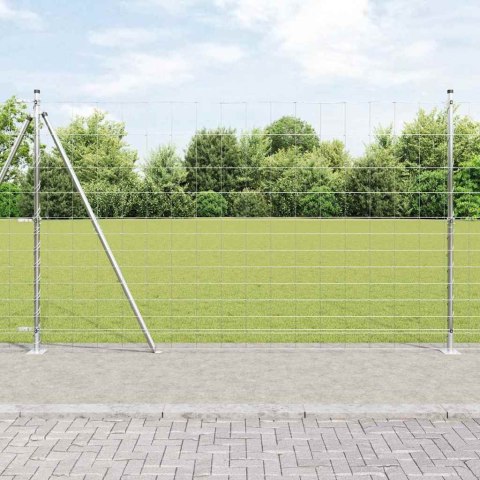 Ogrodzenie pastwiskowe Srebrny 50 x 1.5 m Stal galwanizowana