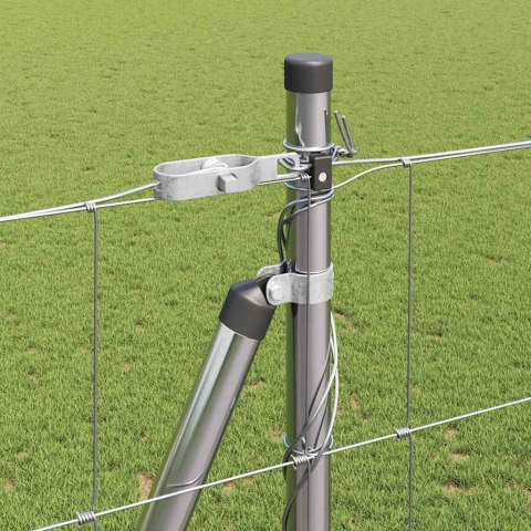 Ogrodzenie pastwiskowe Srebrny 50 x 1.5 m Stal galwanizowana