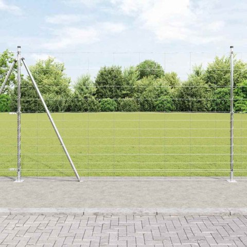 Ogrodzenie pastwiskowe Srebrny 50 x 1.5 m Stal galwanizowana