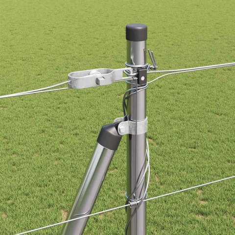 Ogrodzenie pastwiskowe Srebrny 50 x 1.5 m Stal galwanizowana