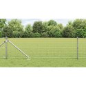 Ogrodzenie z słupkami Srebrny 0.6 x 50 m Stal