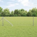 Ogrodzenie z słupkami Srebrny 0.6 x 50 m Stal