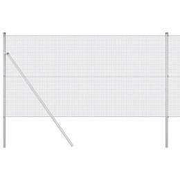 Ogrodzenie z słupkami Srebrny 1.4 x 50 m Stal