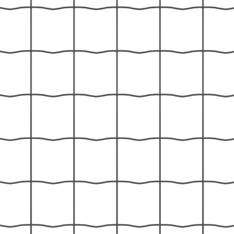 Ogrodzenie z słupkami Szary 0.4 x 50 m Stal
