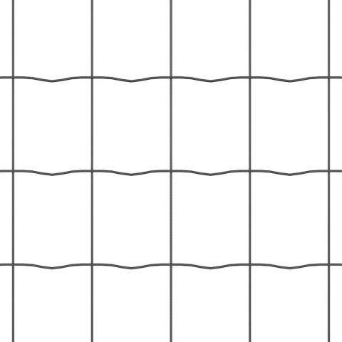 Ogrodzenie z słupkami Szary 0.4 x 50 m Stal