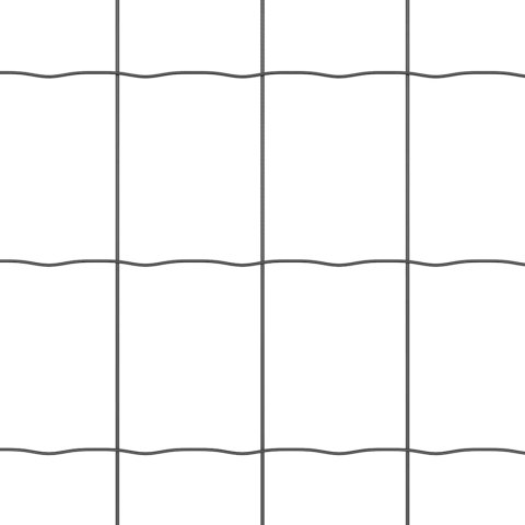 Ogrodzenie z słupkami Szary 0.6 x 50 m Stal