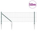 Ogrodzenie z słupkami Zielony 0.4 x 50 m Stal