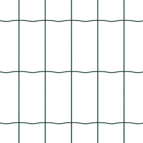 Ogrodzenie z słupkami Zielony 0.4 x 50 m Stal