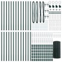 Ogrodzenie z słupkami Zielony 0.6 x 50 m Stal