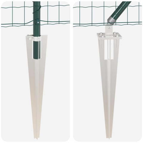 Ogrodzenie z słupkami Zielony 0.6 x 50 m Stal