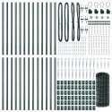 Ogrodzenie z słupkami Zielony 0.6 x 50 m Stal