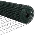 Ogrodzenie z słupkami Zielony 0.6 x 50 m Stal