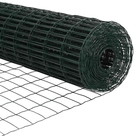 Ogrodzenie z słupkami Zielony 0.6 x 50 m Stal