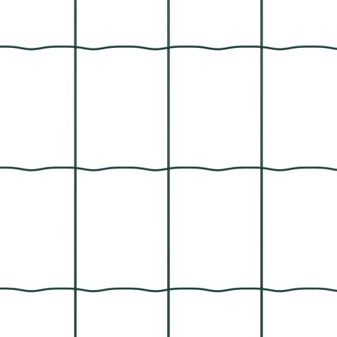 Ogrodzenie z słupkami Zielony 0.6 x 50 m Stal