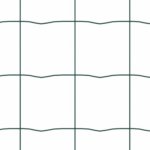 Ogrodzenie z słupkami Zielony 0.6 x 50 m Stal