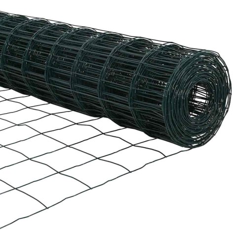 Ogrodzenie z słupkami Zielony 0.6 x 50 m Stal