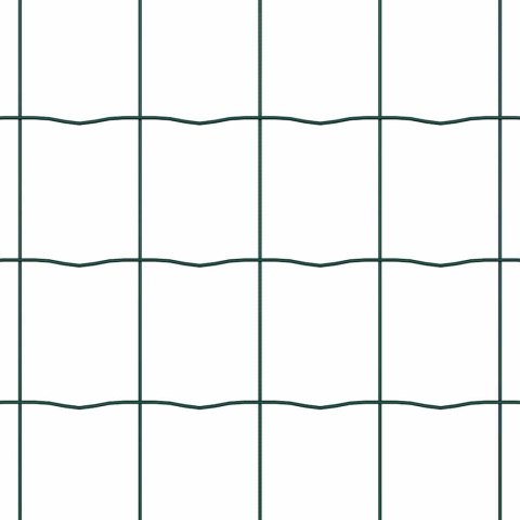 Ogrodzenie z słupkami Zielony 0.6 x 50 m Stal