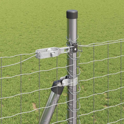 Słupek ogrodzeniowy. Inny 52 pcs Szary 3,2 x 3,2 x 88,5 cm Stal