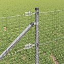 Ogrodzenie z słupkami Srebrny 0.5 x 100 m Stal