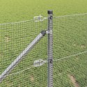 Ogrodzenie z słupkami Srebrny 0,5 x 50 m Stal