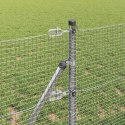 Ogrodzenie z słupkami Srebrny 0.6 x 100 m Stal