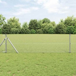 Ogrodzenie z słupkami Srebrny 0.6 x 100 m Stal