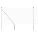 Ogrodzenie z słupkami Srebrny 1.4 x 50 m Stal