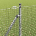 Ogrodzenie z słupkami Srebrny 1.5 x 50 m Stal