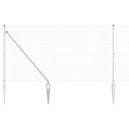 Ogrodzenie z słupkami Srebrny 1 x 50 m Stal