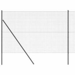 Ogrodzenie z słupkami Szary 1.4 x 50 m Stal