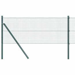 Ogrodzenie z słupkami Zielony 0.6 x 100 m Stal