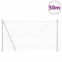 Ogrodzenie z słupkami Srebrny 1.2 x 50 m Stal