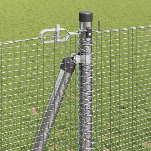 Ogrodzenie z słupkami Srebrny 1.2 x 50 m Stal