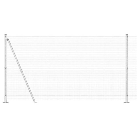 Ogrodzenie z słupkami Srebrny 1.2 x 50 m Stal