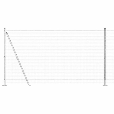 Ogrodzenie z słupkami Srebrny 1.2 x 50 m Stal
