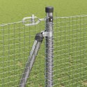 Ogrodzenie z słupkami Srebrny 1.2 x 50 m Stal