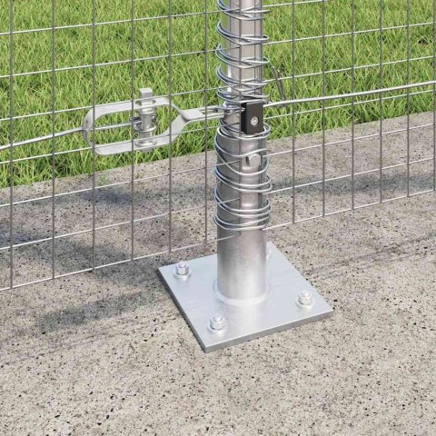 Ogrodzenie z słupkami Srebrny 1.2 x 50 m Stal