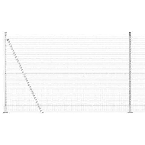 Ogrodzenie z słupkami Srebrny 1.4 x 50 m Stal