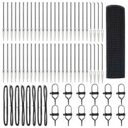 Ogrodzenie z słupkami Szary 0.4 x 100 m Stal