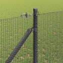 Ogrodzenie z słupkami Szary 1.4 x 50 m Stal