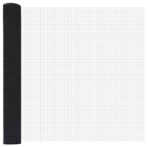 Ogrodzenie z słupkami Szary 1.4 x 50 m Stal