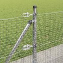 Ogrodzenie z słupkami Srebrny 0.5 x 100 m Stal